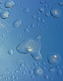 Image. waterdrops with ice crystals